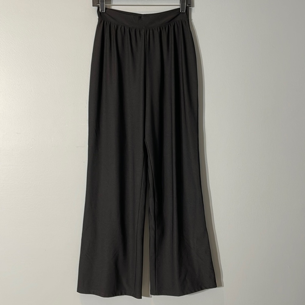 SPANX work pants wide leg lined Medium Black